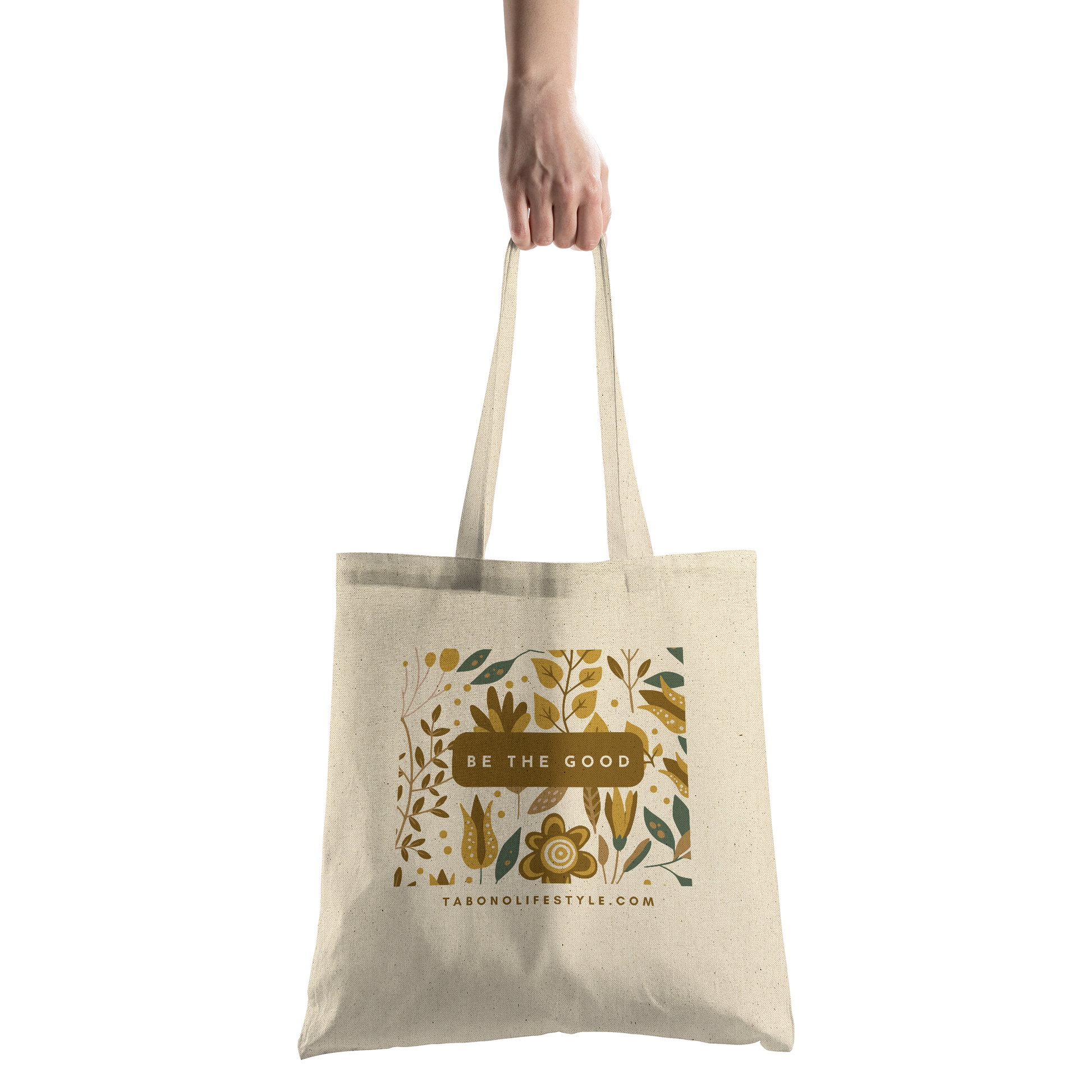 Canvas_Tote_-_Be_The_Good_-_Toast_CottonTote_S_HandTransparent_Mockup.png