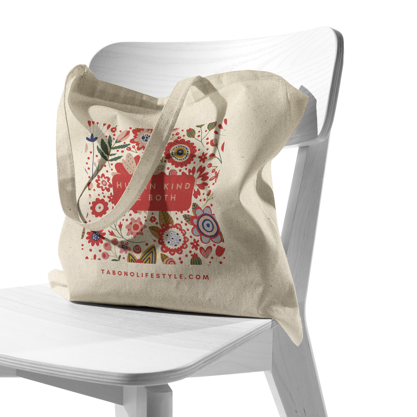 Canvas_Tote_-_Human_Kind_Be_Both_CottonTote_S_Chair_AS_Mockup.png