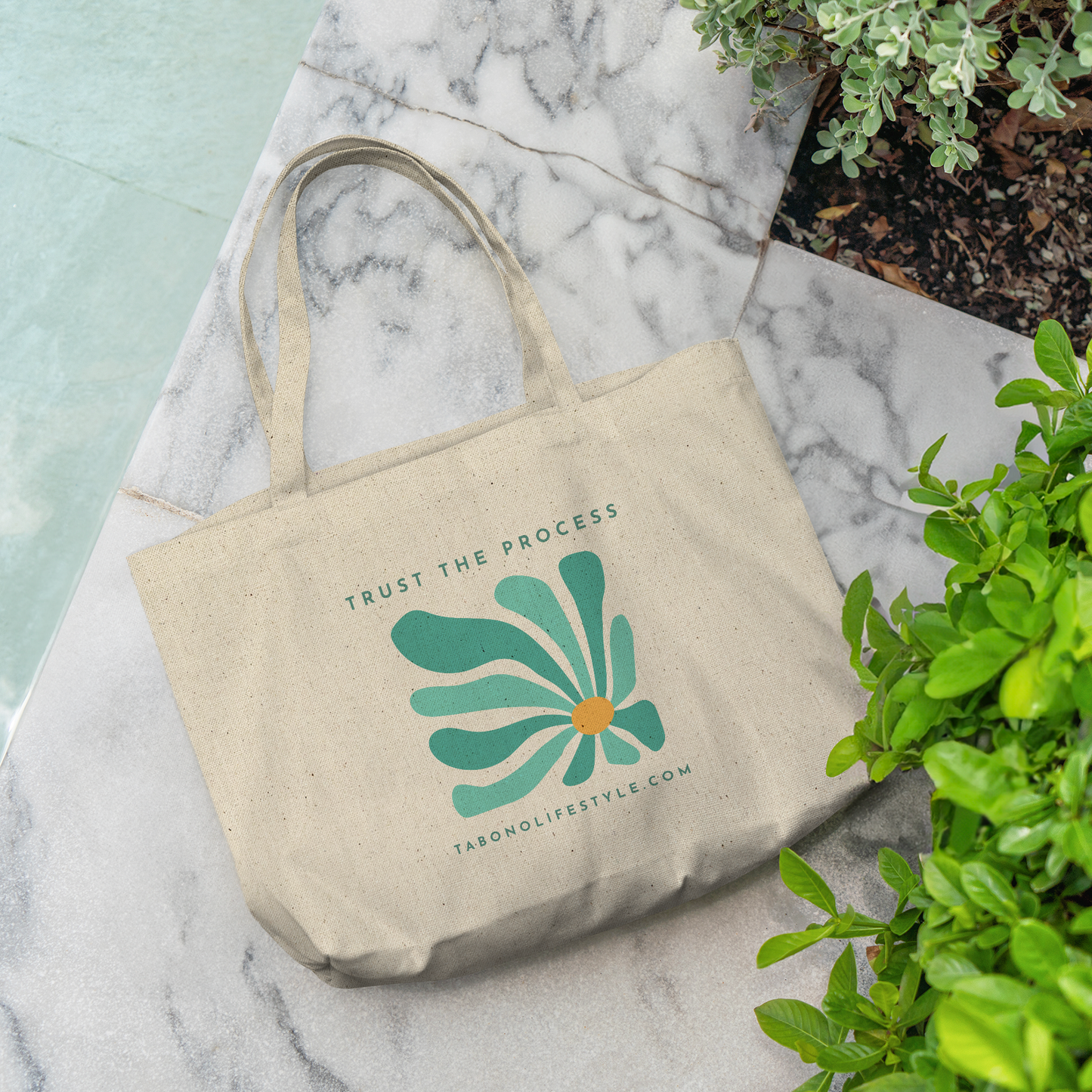Canvas_Tote_-_Trust_the_Process_-_Teal_CottonTote_L_Pool_Mockup.png