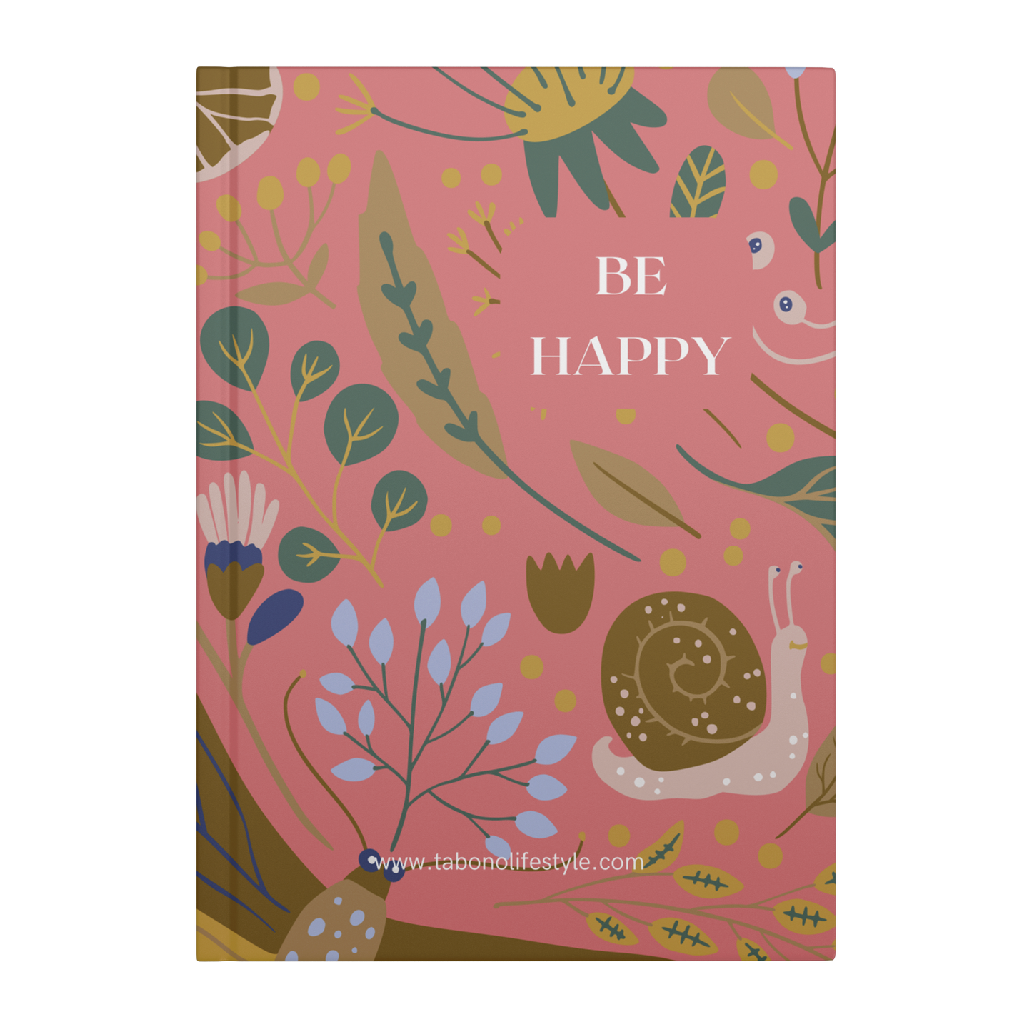Hardcover_Journal_-_Be_Happy_-_Pink_Cover_Front_Mockup.png