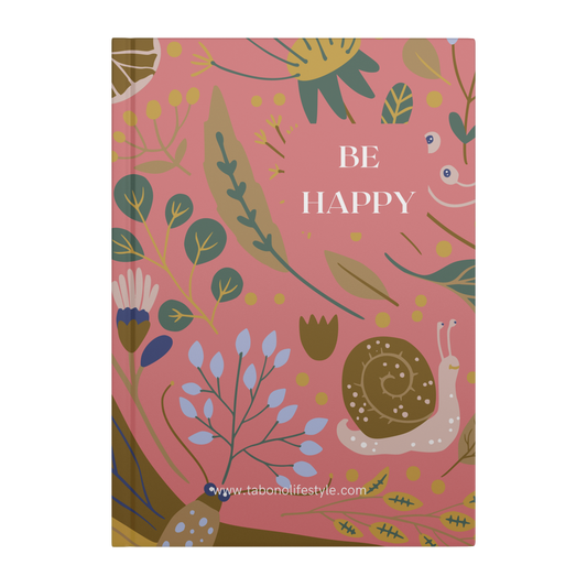 Hardcover_Journal_-_Be_Happy_-_Pink_Cover_Front_Mockup.png
