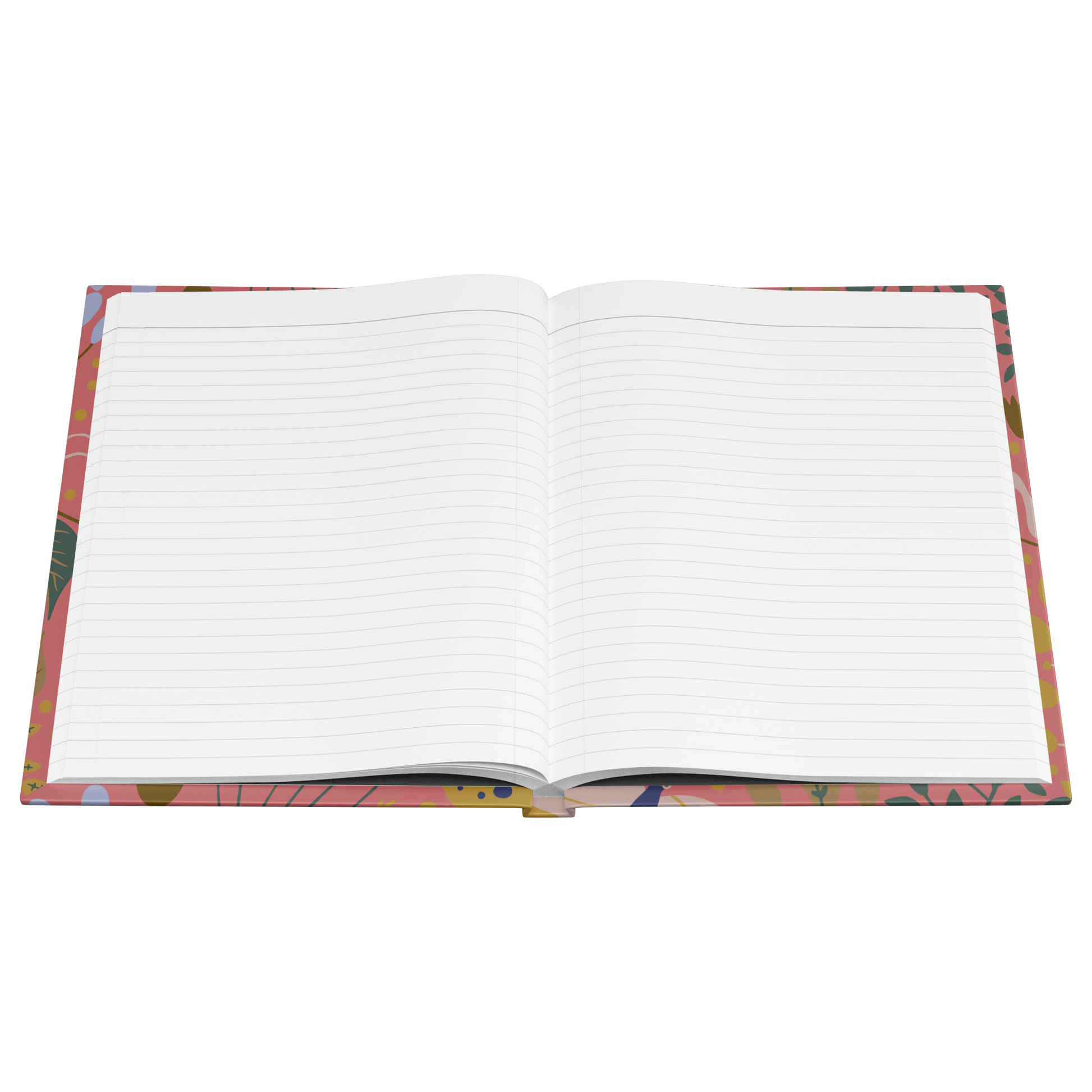 Hardcover_Journal_-_Be_Happy_-_Pink_Open_Pages_Flat_Mockup.png