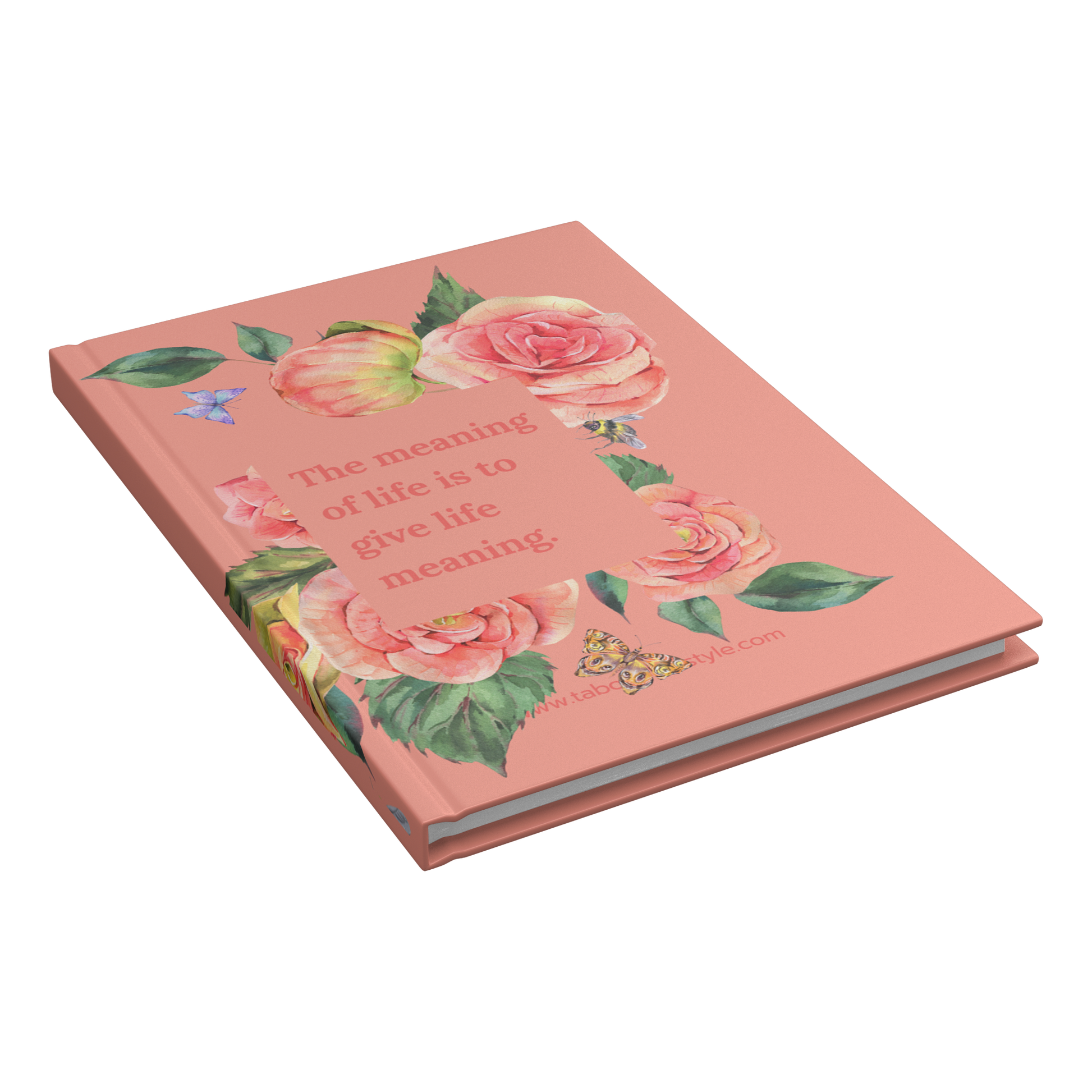 Hardcover_Notebook_-_The_Meaning_of_Life_Closed_Cover_Angle_Mockup.png